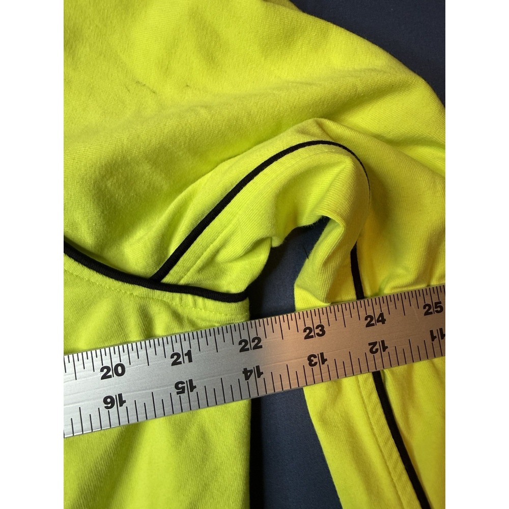 Lauren Ralph Lauren Full Zip Yellow/Black Knit Track Jacket Womens Plus 1X - Picture 4 of 5